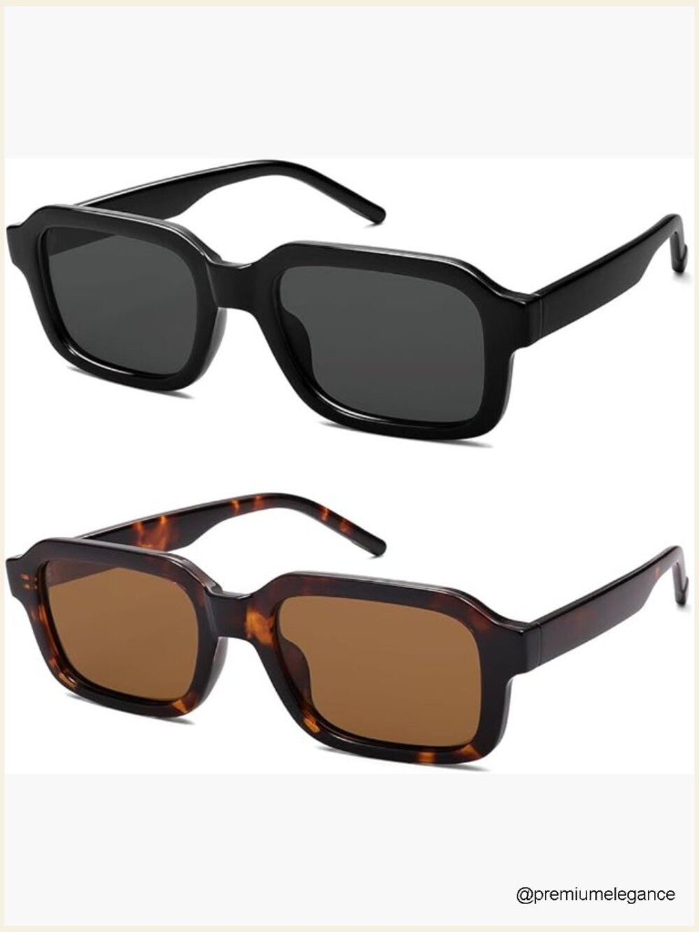 Retro Rectangle Polarized Sunglasses UV Protection Unisex Classic
